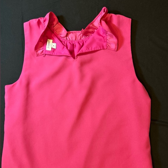 J. Crew Fuchsia Sleeveless Blouse - Picture 4 of 6